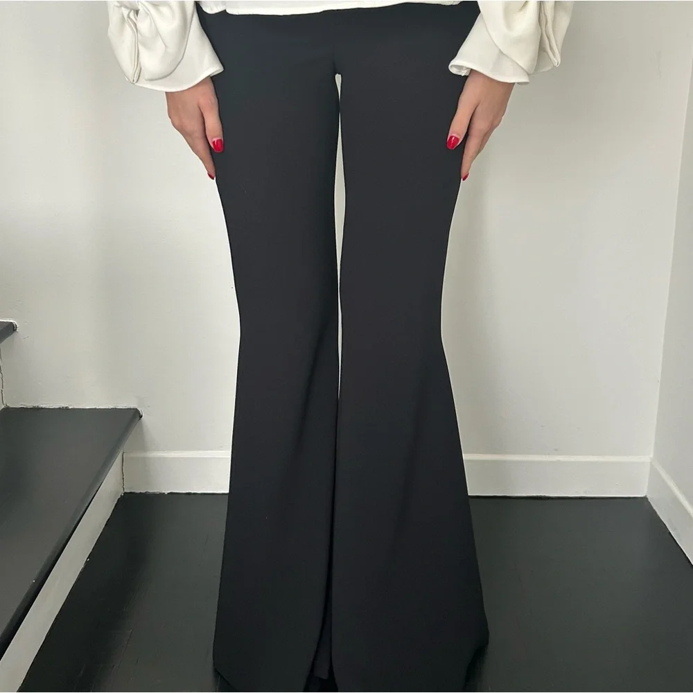 Black Zara Bell Bottom Pants / Size XS - Picture 2 of 5